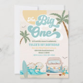 Invitation d'anniversaire Surf Van Beach (Devant)