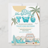 Invitation d'anniversaire Surf Van Beach (Devant)