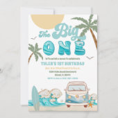 Invitation d'anniversaire Surf Van Beach (Devant)