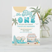 Invitation d'anniversaire Surf Van Beach (Debout devant)