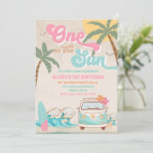 Invitation d'anniversaire Surf Van de plage (Debout devant)