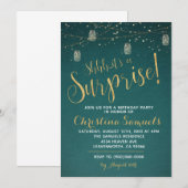 Invitation d'anniversaire surprise (Devant / Derrière)