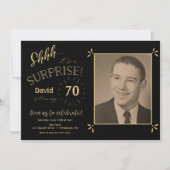 Invitation d'anniversaire surprise (Devant)