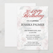 Invitation d'anniversaire surprise (Devant / Derrière)