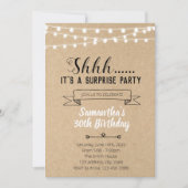 Invitation d'anniversaire surprise (Devant)