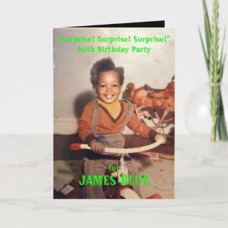 Invitation d'anniversaire surprise