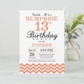 Invitation d'anniversaire surprise 13 ans Coral Ch (Debout devant)