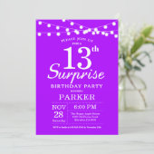Invitation d'anniversaire surprise 13 ans Violet L (Debout devant)