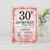 Invitation d'anniversaire surprise 30 ans Paillett (Debout devant)