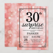 Invitation d'anniversaire surprise 30 ans Paillett (Devant / Derrière)