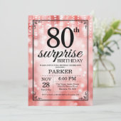 Invitation d'anniversaire surprise 80 ans paillett (Debout devant)
