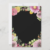 Invitation d'anniversaire surprise florale 18 ans  (Dos)