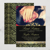 Invitation d'anniversaire Sweet16 avec impression  (Devant / Derrière)