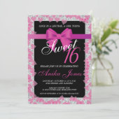 Invitation d'anniversaire Sweet 16 (Debout devant)