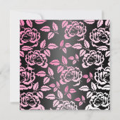 Invitation d'anniversaire Sweet 16 Rose Tourbillon (Dos)