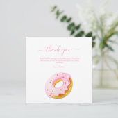 Invitation d'anniversaire Sweet One Donuts, Donuts (Debout devant)