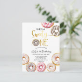 Invitation d'anniversaire Sweet One, Fille 1er ann (Debout devant)