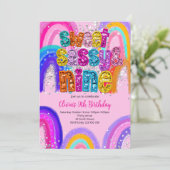 Invitation d'anniversaire Sweet Sassy & 9 (Debout devant)