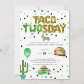 Invitation d'anniversaire Taco TWOsday (Devant)