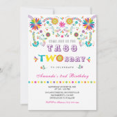 Invitation d'anniversaire Taco Twosday Fiesta (Devant)