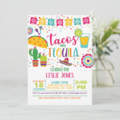 Invitation d'anniversaire Tacos & Tequila - Wh (Debout devant)