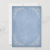 Invitation d'anniversaire Tea Party Bleu (Dos)