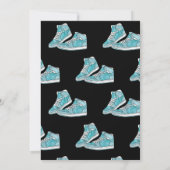 Invitation d'anniversaire Teal Sneaker Ball (Dos)