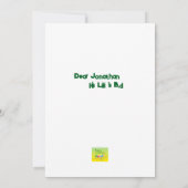 Invitation d'anniversaire téléchargeable Singe de (Dos)