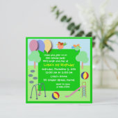 Invitation d'anniversaire : Terrain de jeu 006 (Debout devant)
