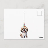 Invitation d'anniversaire Thème Chien 3 ans (Dos)