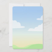 Invitation d'anniversaire thème dinosaure coloré (Dos)