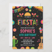 Invitation d'anniversaire thème Fiesta (Devant)