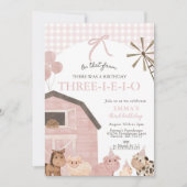 Invitation d'anniversaire Three-I-E-I-O, 3e annive (Devant)