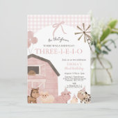 Invitation d'anniversaire Three-I-E-I-O, 3e annive (Debout devant)