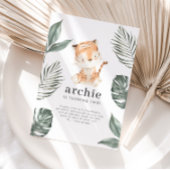 Invitation d'anniversaire Tigre