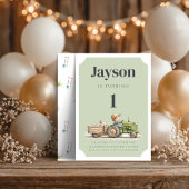 Invitation d'anniversaire tracteur de ferme | Anim