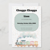 Invitation d'anniversaire Train | 1er Anniversaire (Devant)