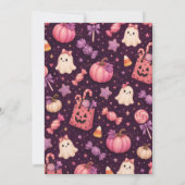 Invitation d'anniversaire Trick or Three (Dos)