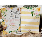 Invitation d'anniversaire Troisième abeille miel F