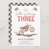 Invitation d'anniversaire trop rapide | 3e anniver (Devant / Derrière)