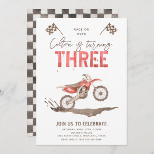 Invitation d'anniversaire trop rapide   3e anniver