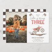 Invitation d'anniversaire trop rapide | 3e anniver (Devant / Derrière)