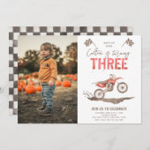 Invitation d'anniversaire trop rapide | 3e anniver (Devant / Derrière)