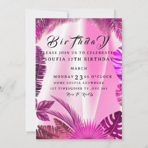 Invitation d'anniversaire tropical, Ananas Hawaïen