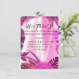 Invitation d'anniversaire tropical, Ananas Hawaïen