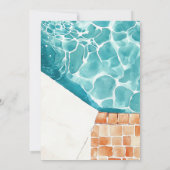 Invitation d'anniversaire Tropical Aquarelle pour  (Dos)
