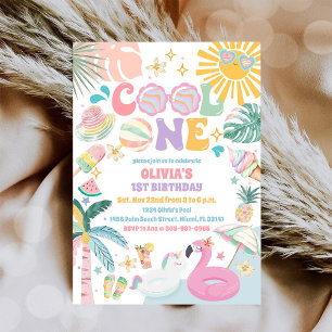 Invitation d'anniversaire Tropical Cool One