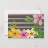 Invitation d'anniversaire Tropical Luau (Dos)