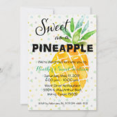 Invitation d'anniversaire Tropical Luau Ananas (Devant)
