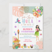 Invitation d'anniversaire tropicale hawaïenne (Devant)